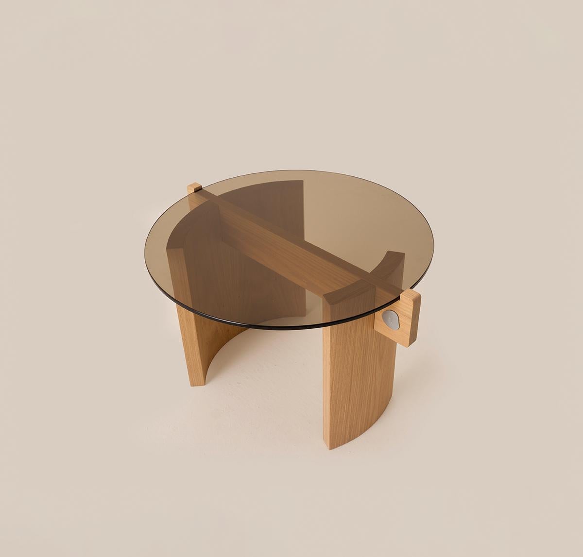 Japonisme KITA LIVING Flow Coffee Table Mini - Bronze Glass  For Sale