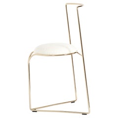 Flow Contemporary Chair in Metal and Fabric by LapiegaWD