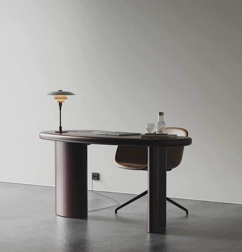 Legno Scrivania Flow - Nero di Hermhaus in vendita