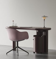 Flow Desk - Burgundy by Hermhaus