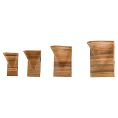 Lampes murales carrées en forme de flèche (seule de quatre) par Rattanology