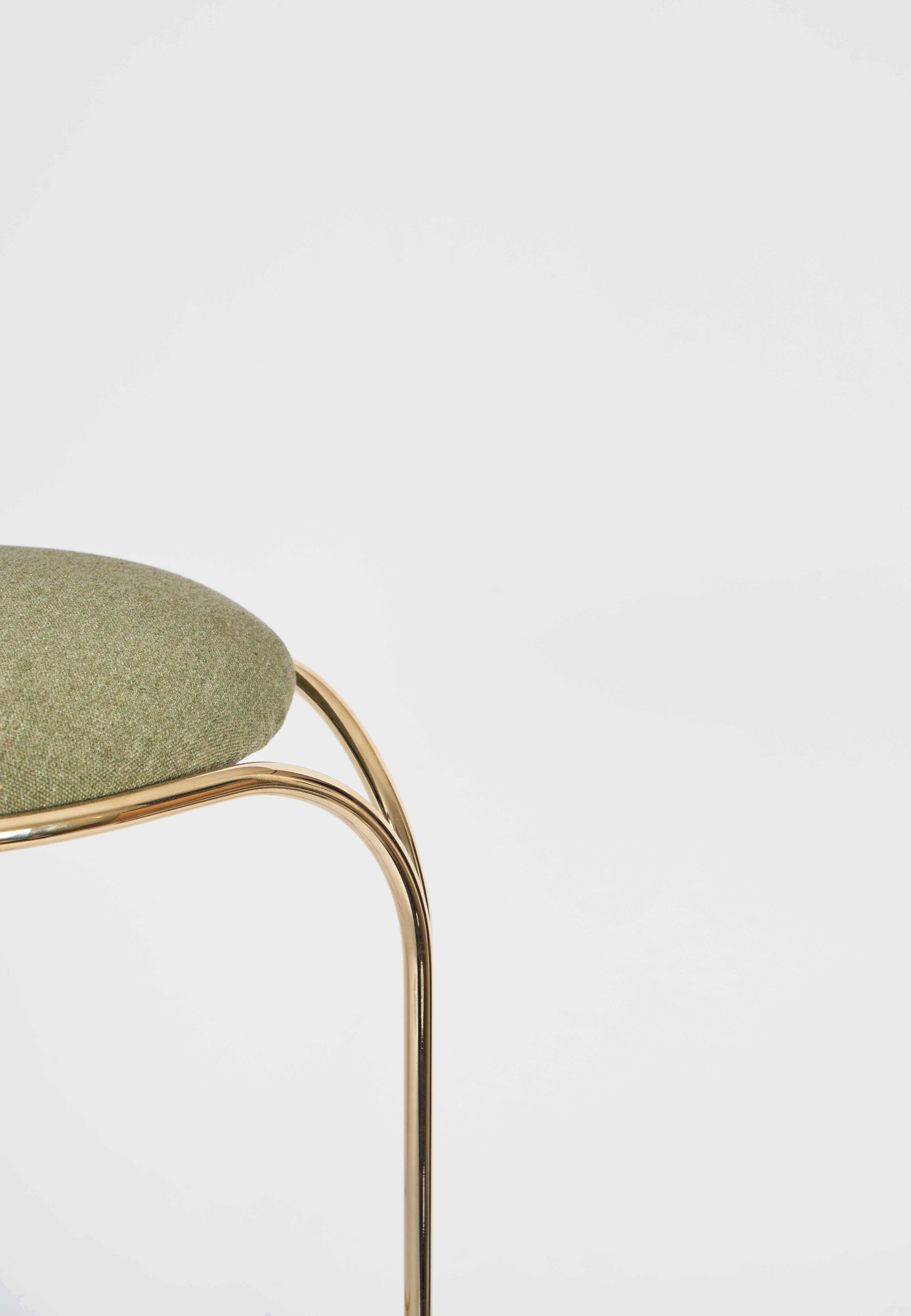 Flow Gold Taburete de bar y mostrador contemporáneo de Enrico Girotti - Made in Italy en Nuevo estado para la venta en Verona, IT