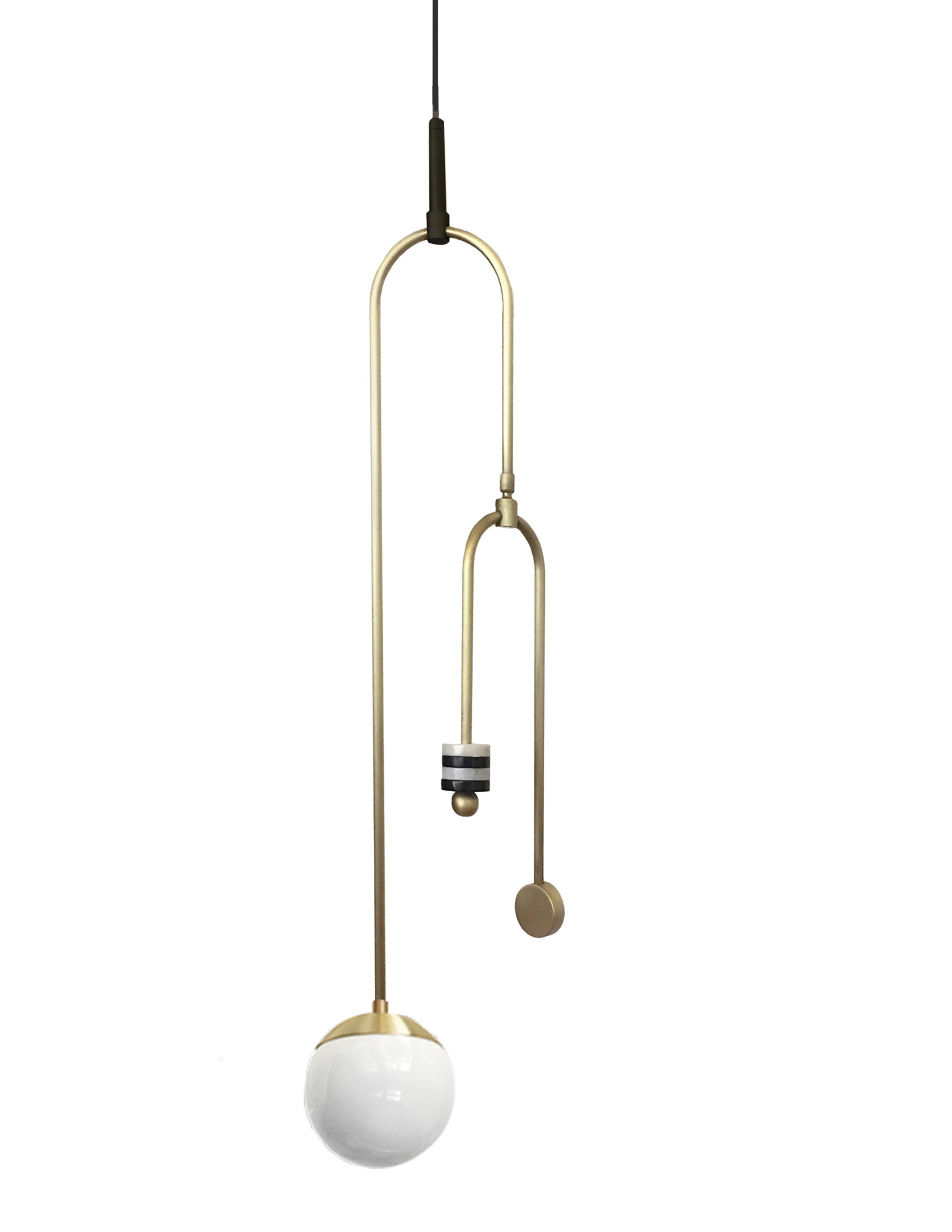 Modern FLOW PENDANT LAMPS, Handcrafted Utility Lighting Sculpture Lamp by Rebeca Cors