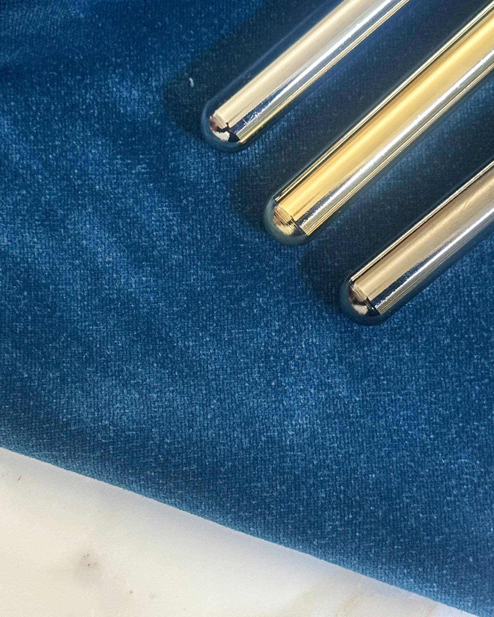 Flow Low Aureo, Taburete contemporáneo Made in Italy de Edizioni Enrico Girotti en venta 3
