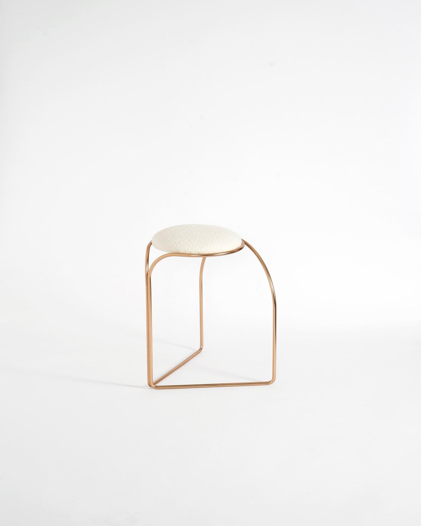 Post-Modern Flow Low Aureo Stool by GIROTTI ENRICO For Sale