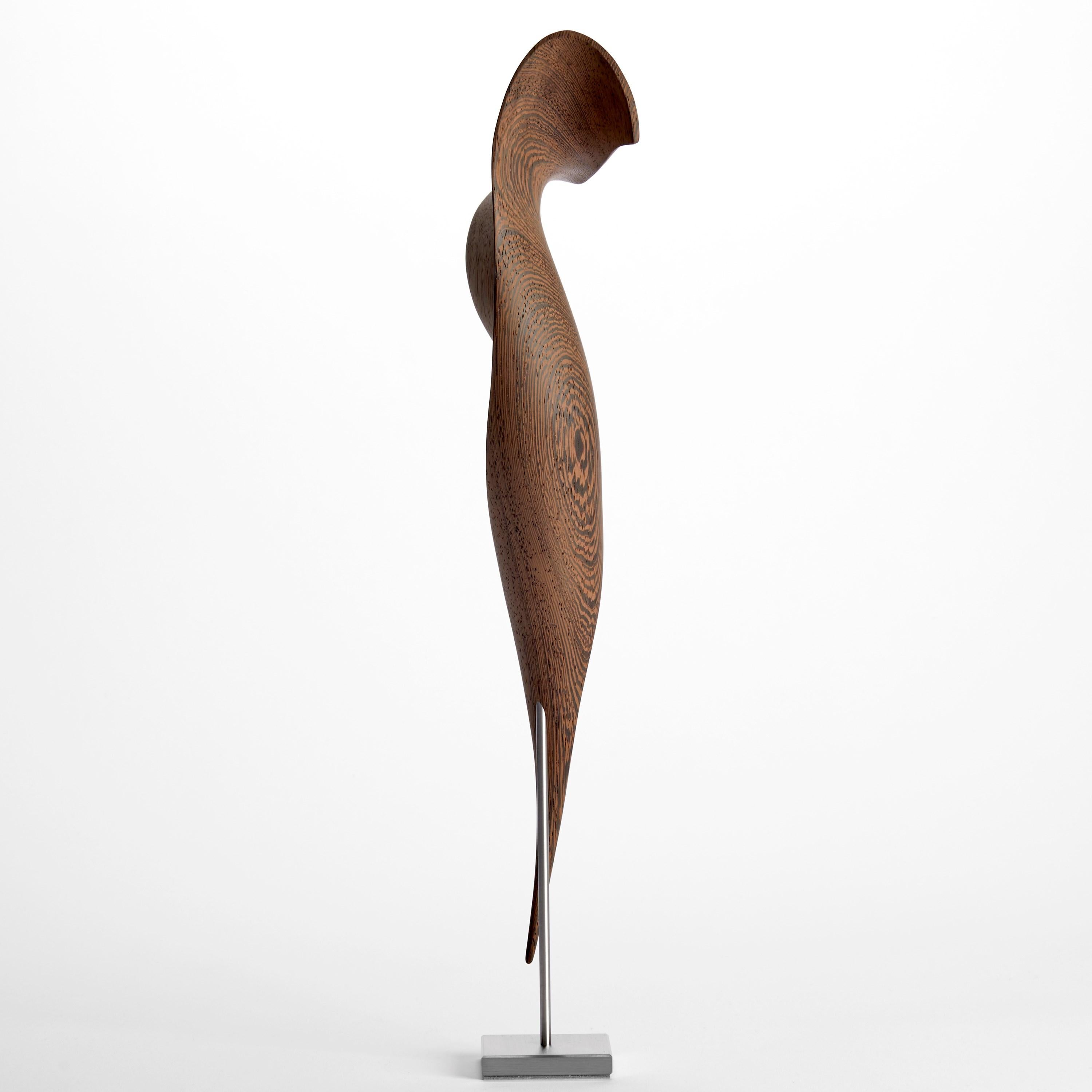 Flow Petit No 22, fluid abstract wooden sculpture by the Danish Studio Egeværk In New Condition For Sale In London, GB
