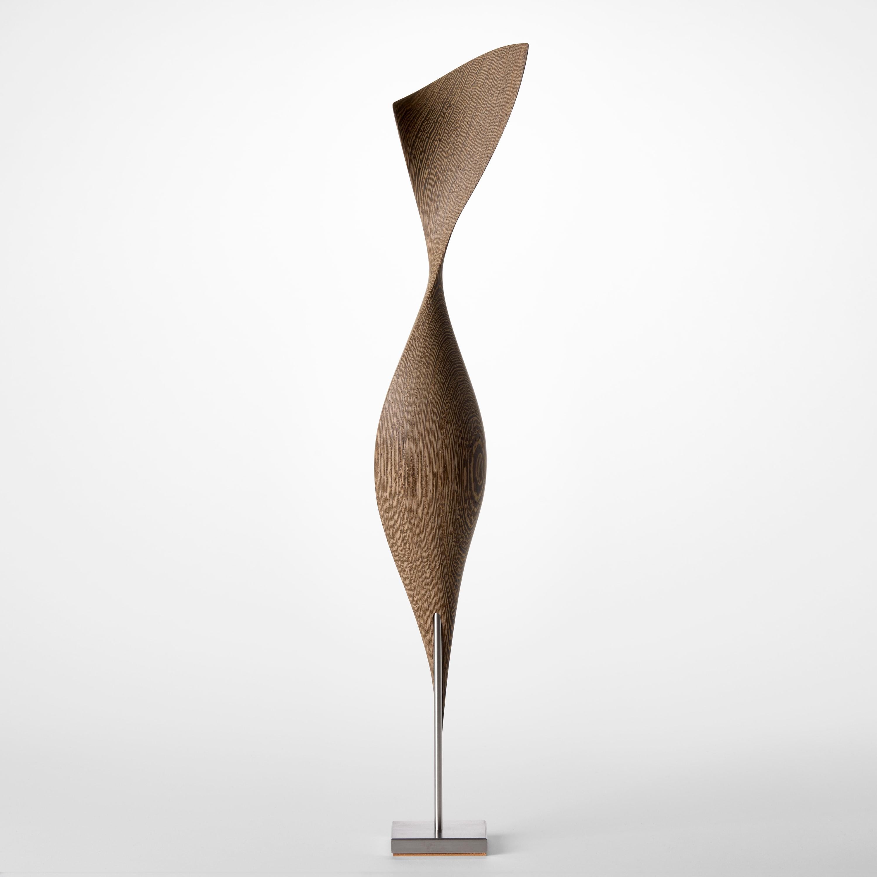 Danese Flow Petit No 27, scultura astratta e fluida in legno Wood e acciaio di Egeværk in vendita