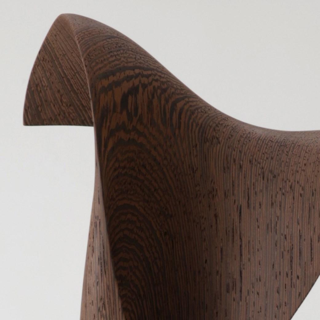 Flow Petit No 3, an Abstract Wooden Sculpture by the Danish Studio Egeværk 3