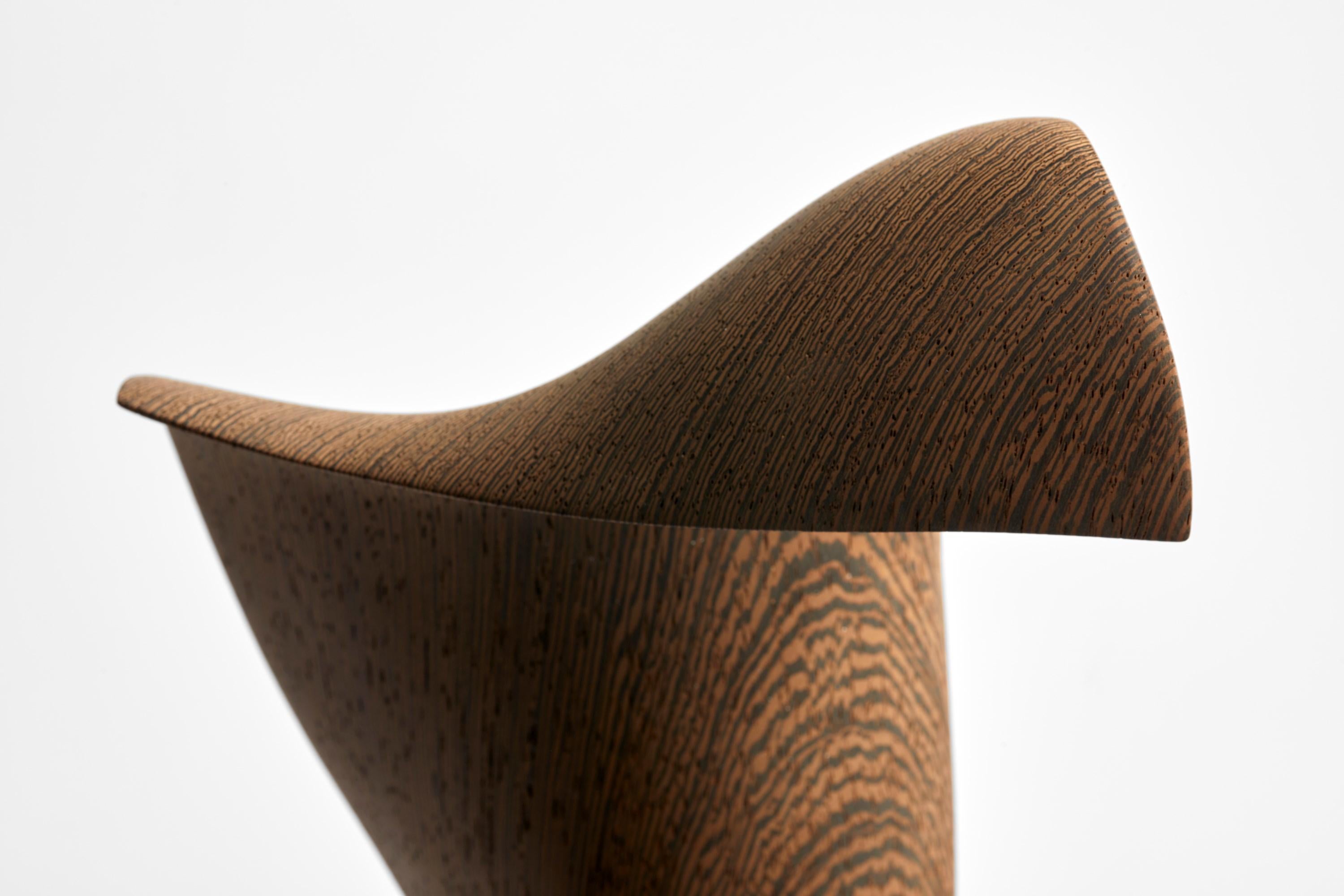 Contemporary Flow Petit No 3, an Abstract Wooden Sculpture by the Danish Studio Egeværk