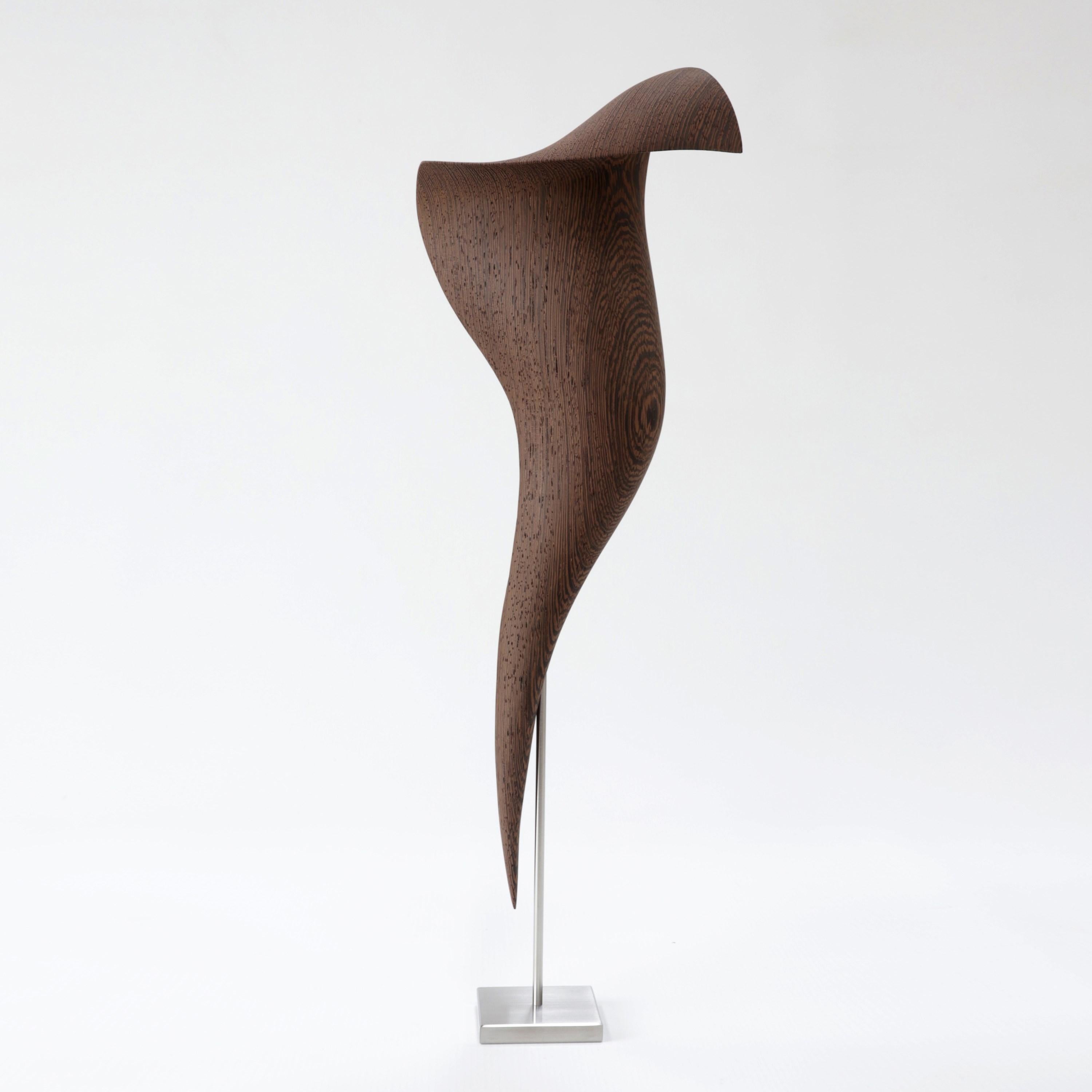 Flow Petit No 3, an Abstract Wooden Sculpture by the Danish Studio Egeværk 1