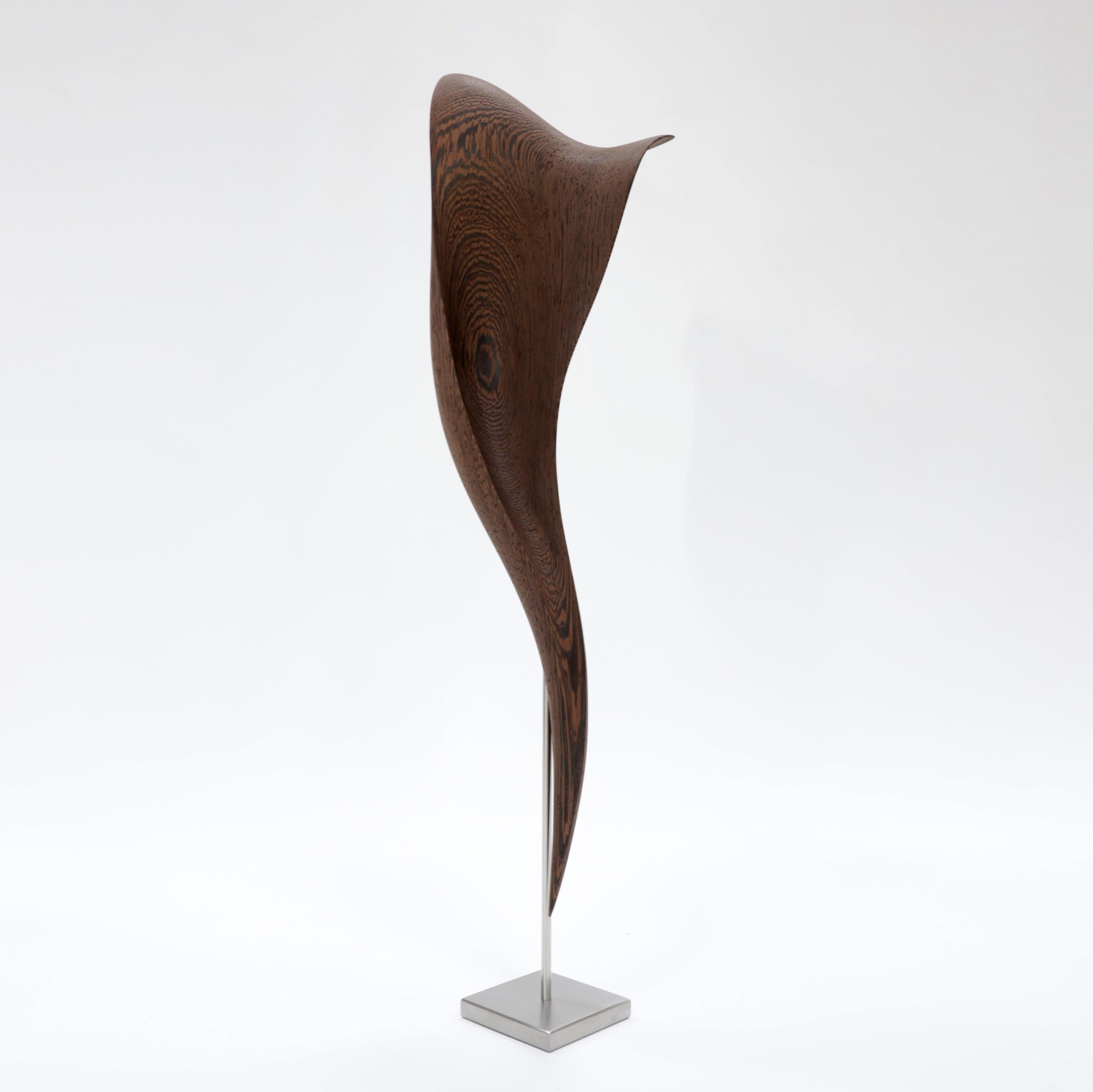 Flow Petit No 3, an Abstract Wooden Sculpture by the Danish Studio Egeværk 2