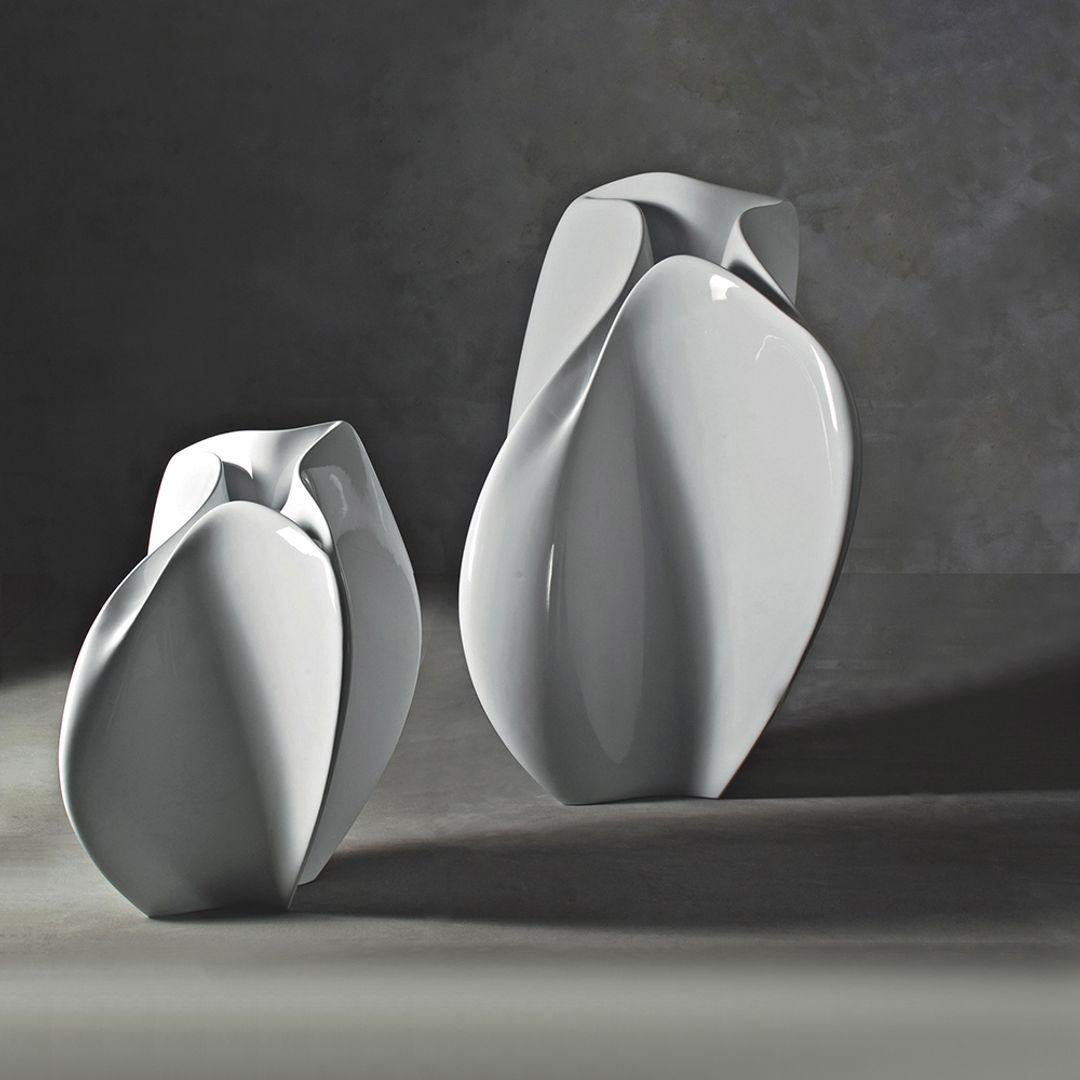 Grande jardinière laquée Bianco de Serralunga, Zaha Hadid en vente 2