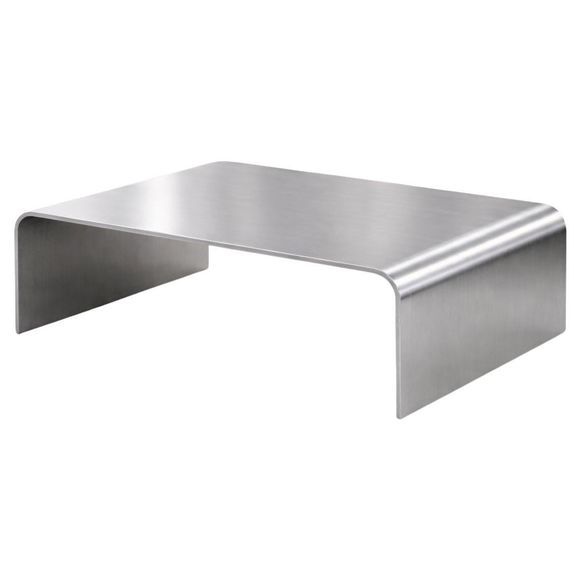 Flow Sculptural Waterfall Coffee Table in Aluminum by Veliento