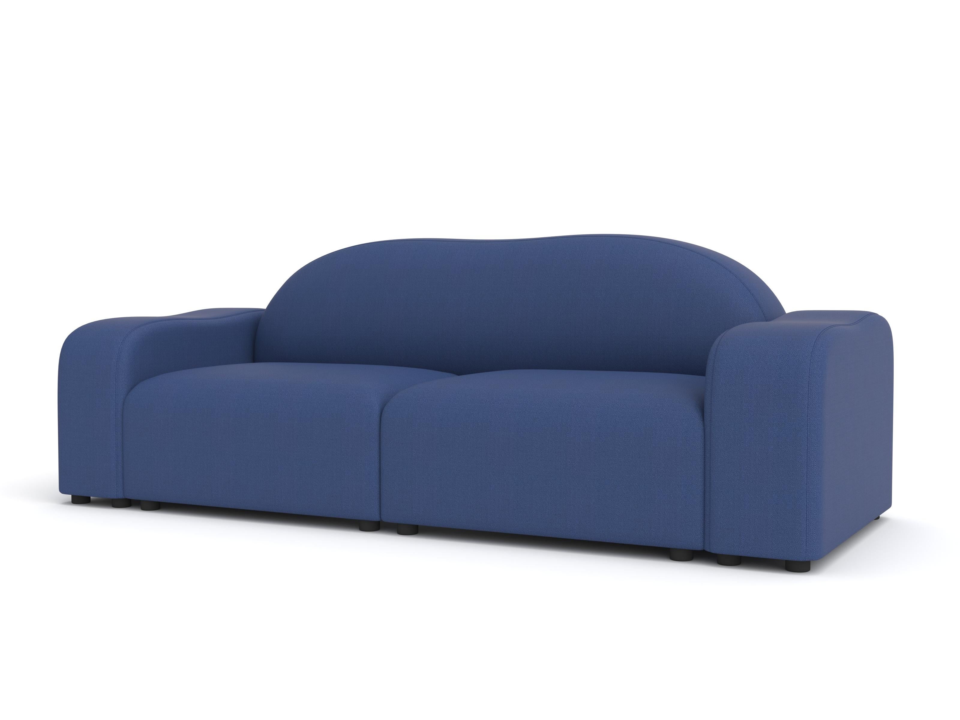 Flow Sofa, 2-Sitzer, Vidar Navy (Moderne) im Angebot