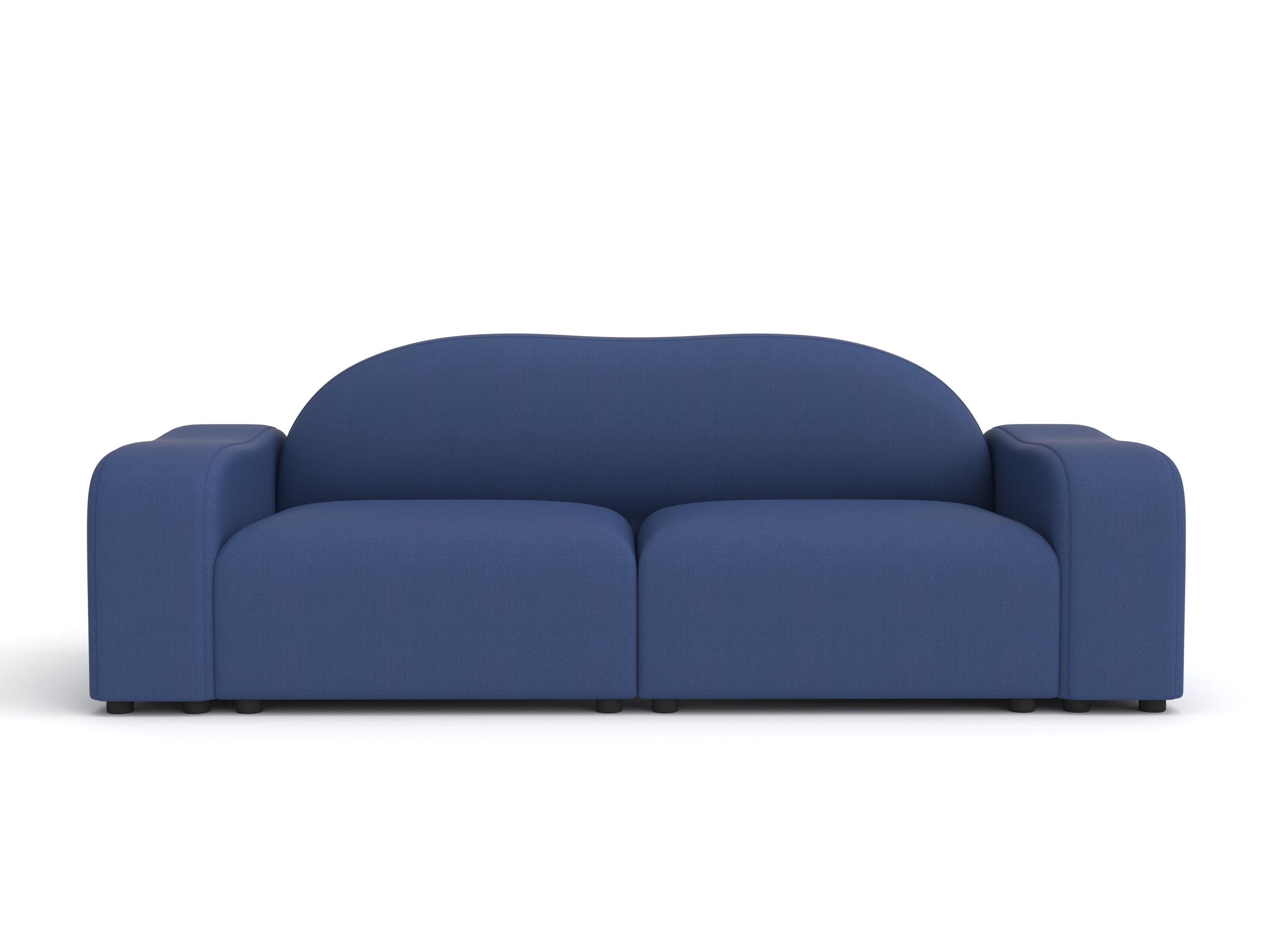 Flow Sofa, 2-Sitzer, Vidar Navy (Chinesisch) im Angebot