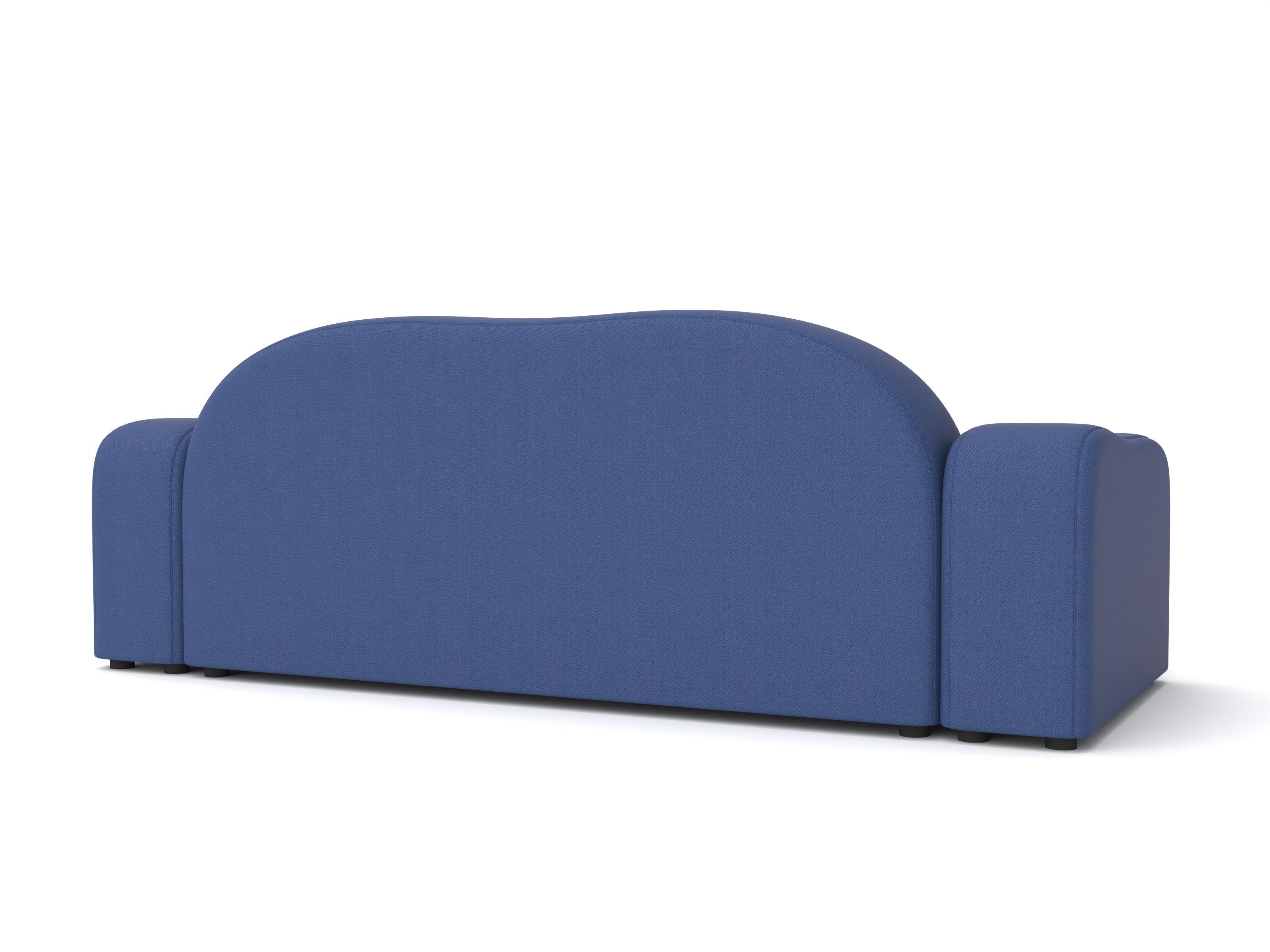 Flow Sofa, 2-Sitzer, Vidar Navy (Wolle) im Angebot