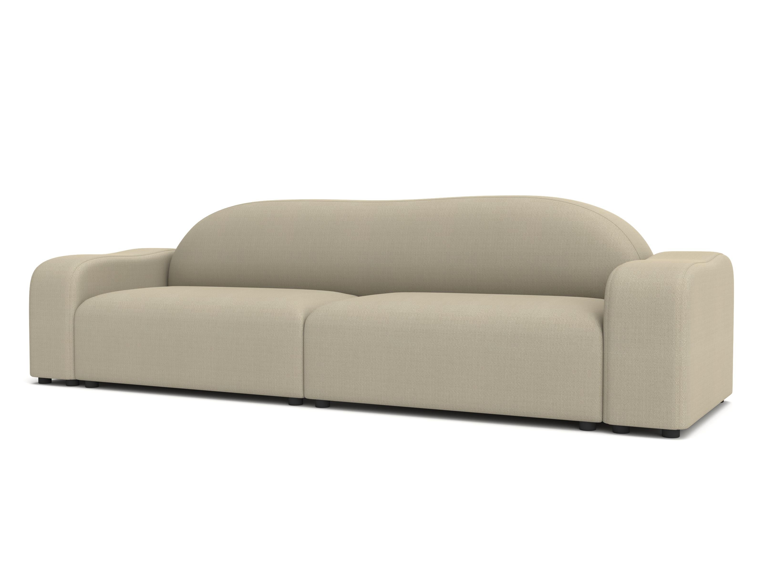 Flow Sofa, 3-Sitzer, Vidar Taupe (Moderne) im Angebot