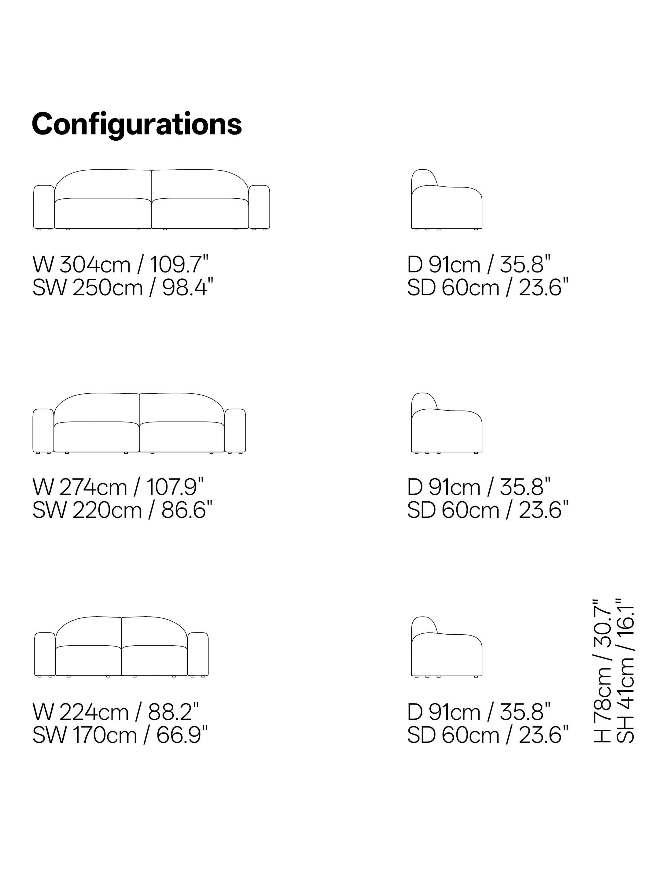 Flow Sofa Part One, 2 places, Vidar Navy en vente 4