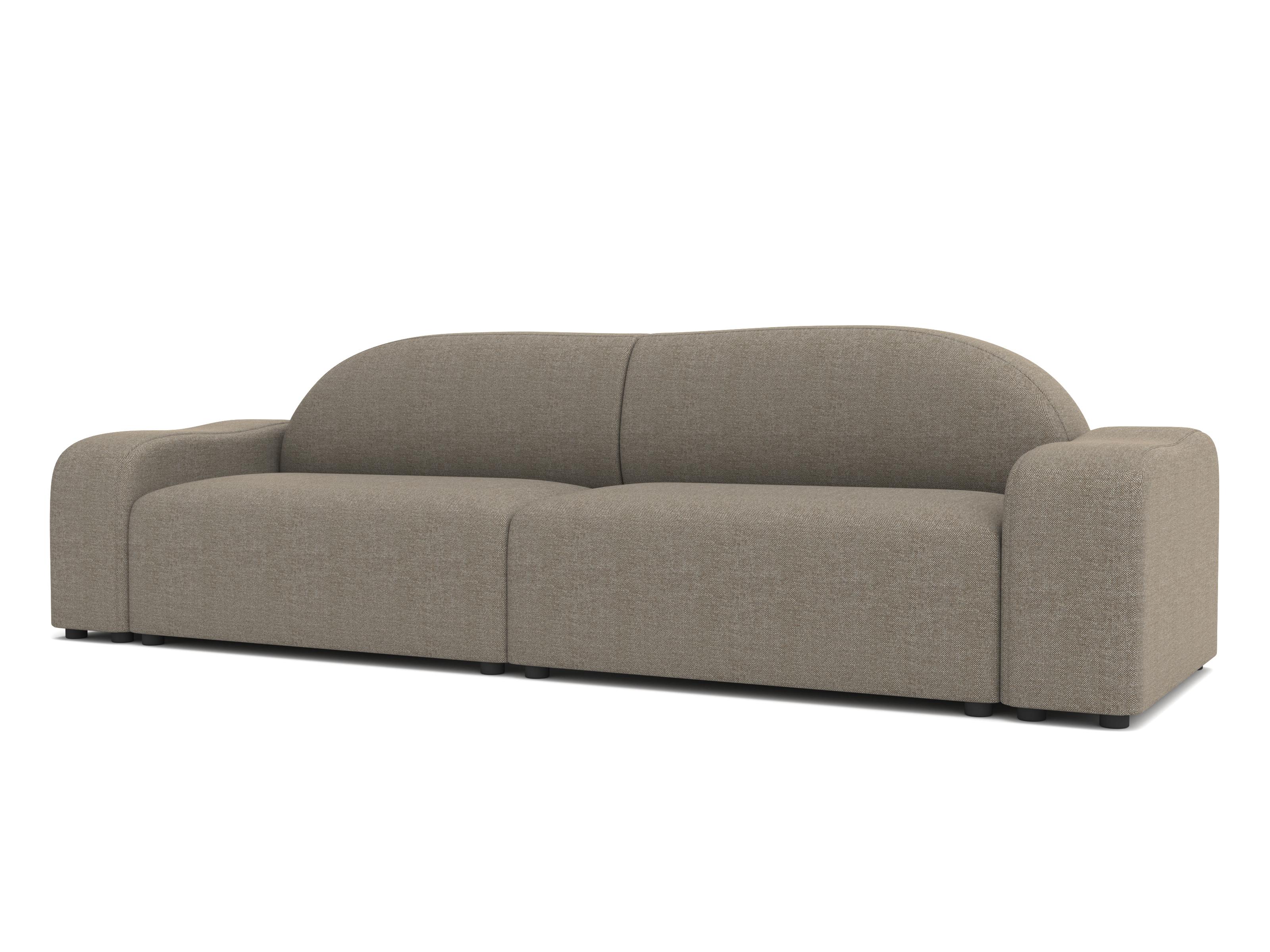 Flow Sofa geteilt, 3-Sitzer, Hallingdal Charcoal (Moderne) im Angebot