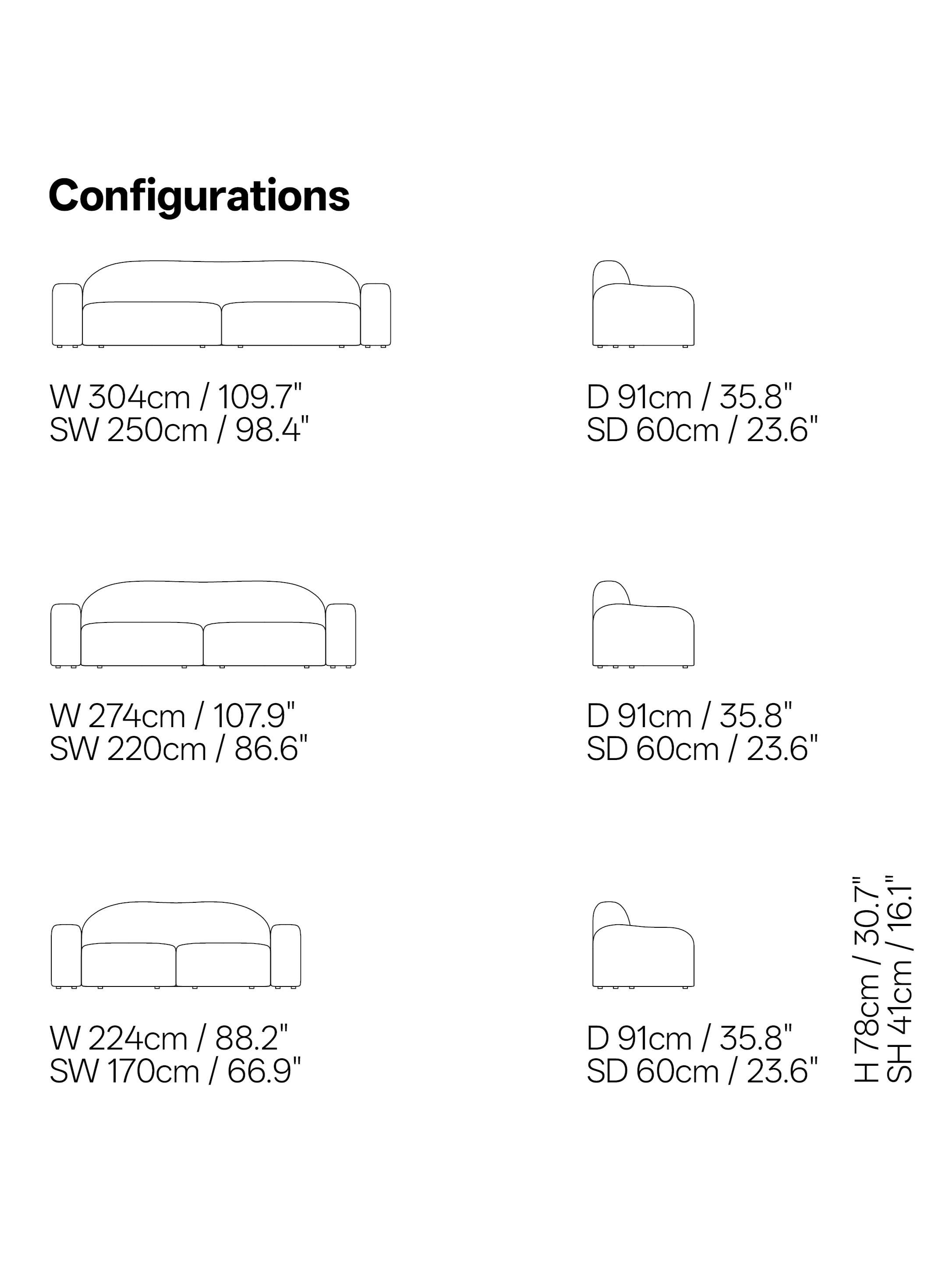 Flow Sofa Part One, 3 places, Vidar Navy en vente 5