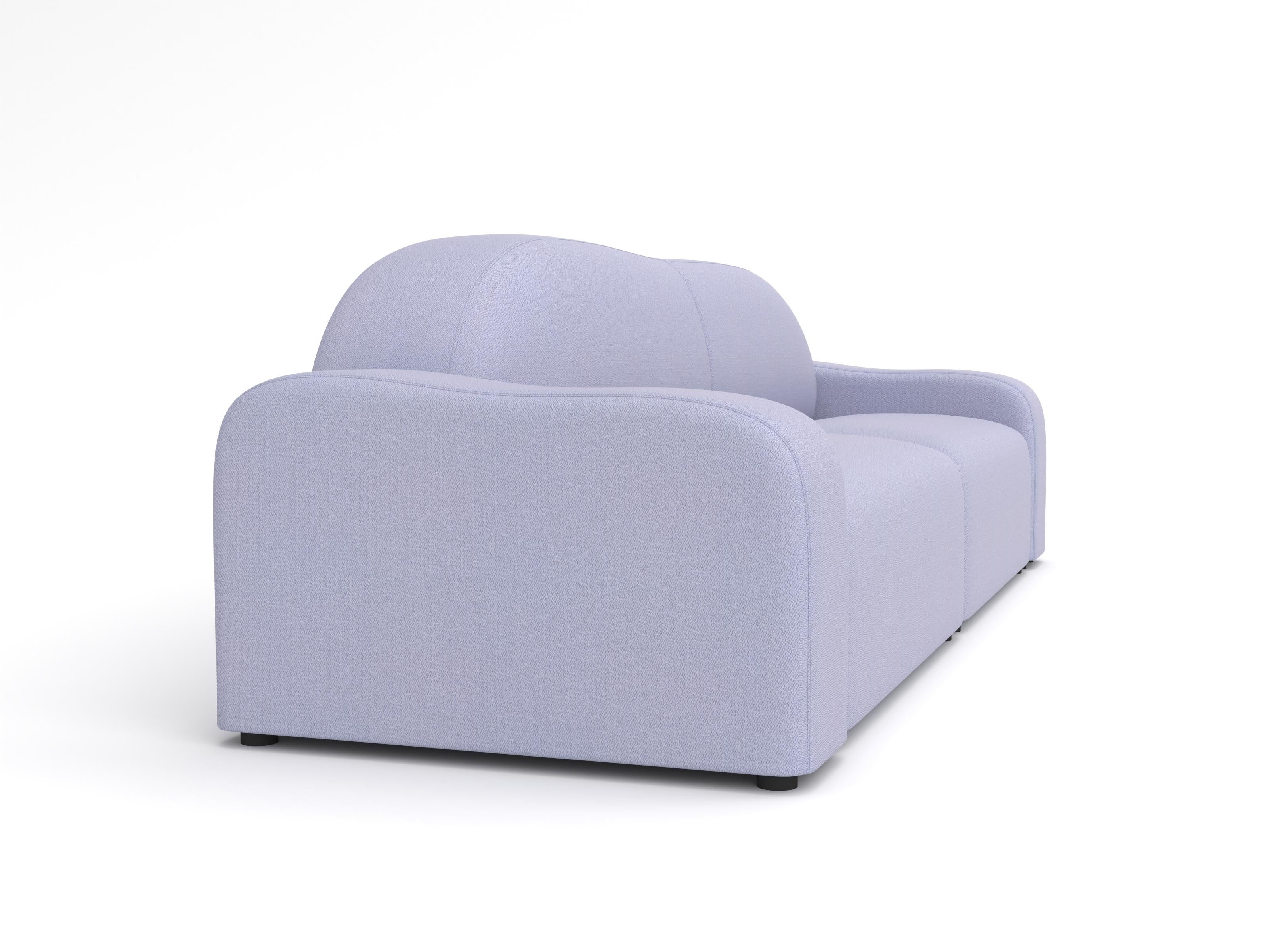 XXIe siècle et contemporain Flow Sofa Part One, 3 places, Vidar Pastel Blue en vente