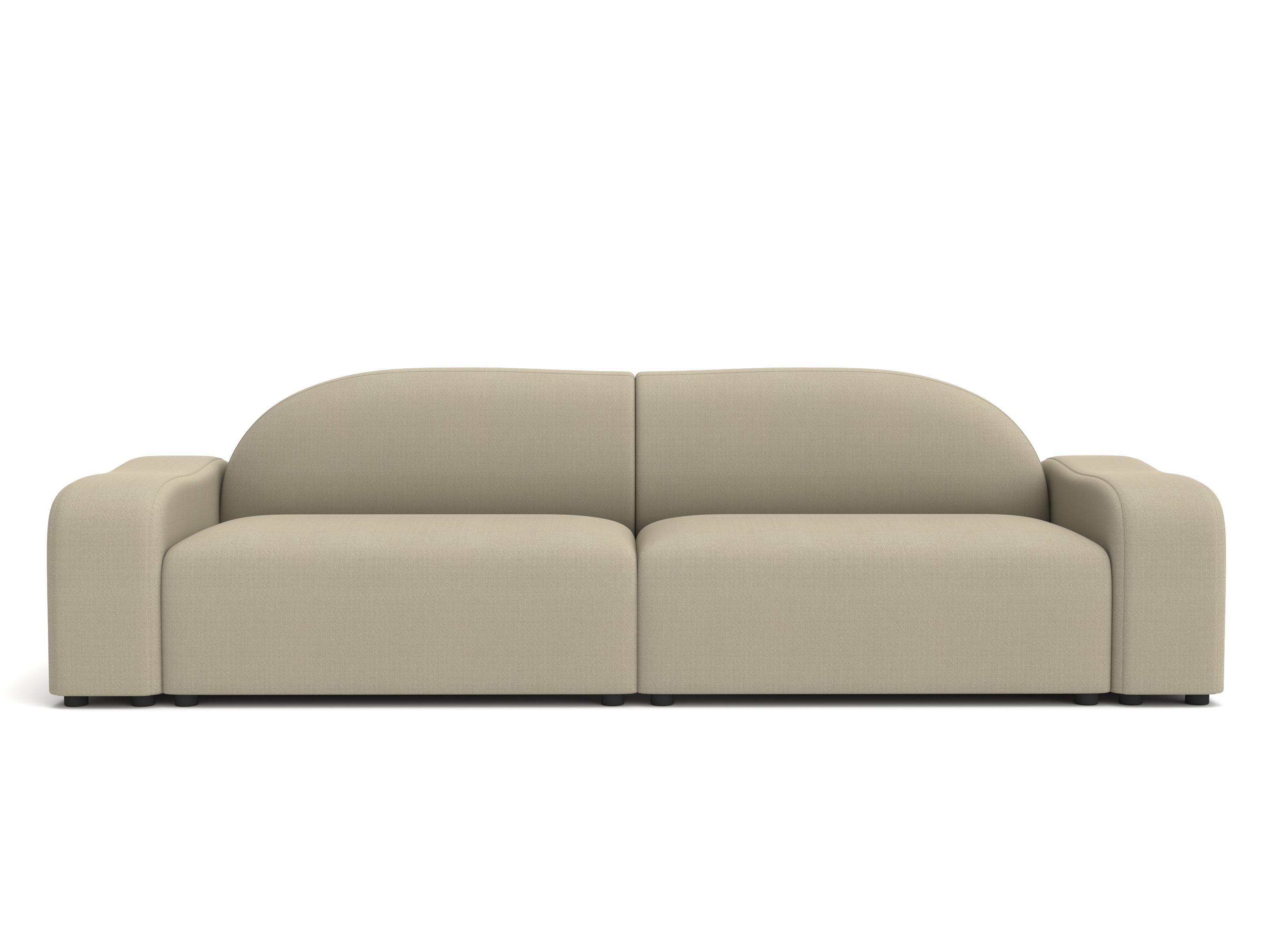 Sofá Flow Parted, 3 plazas, Vidar Topo Chino en venta