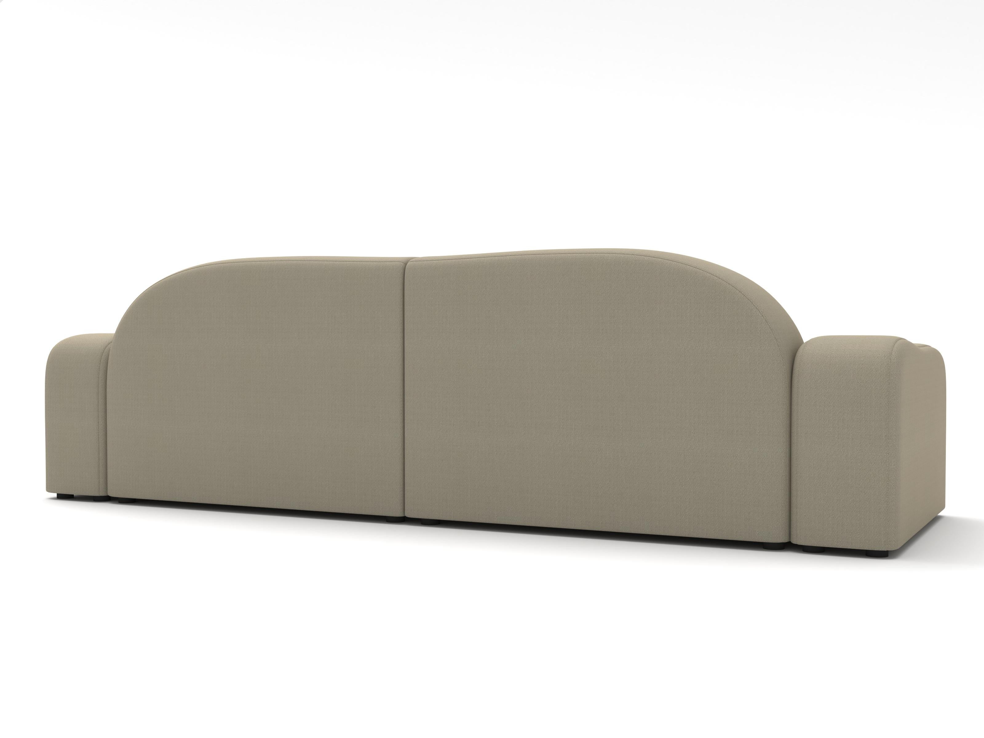 Sofá Flow Parted, 3 plazas, Vidar Topo Lana en venta