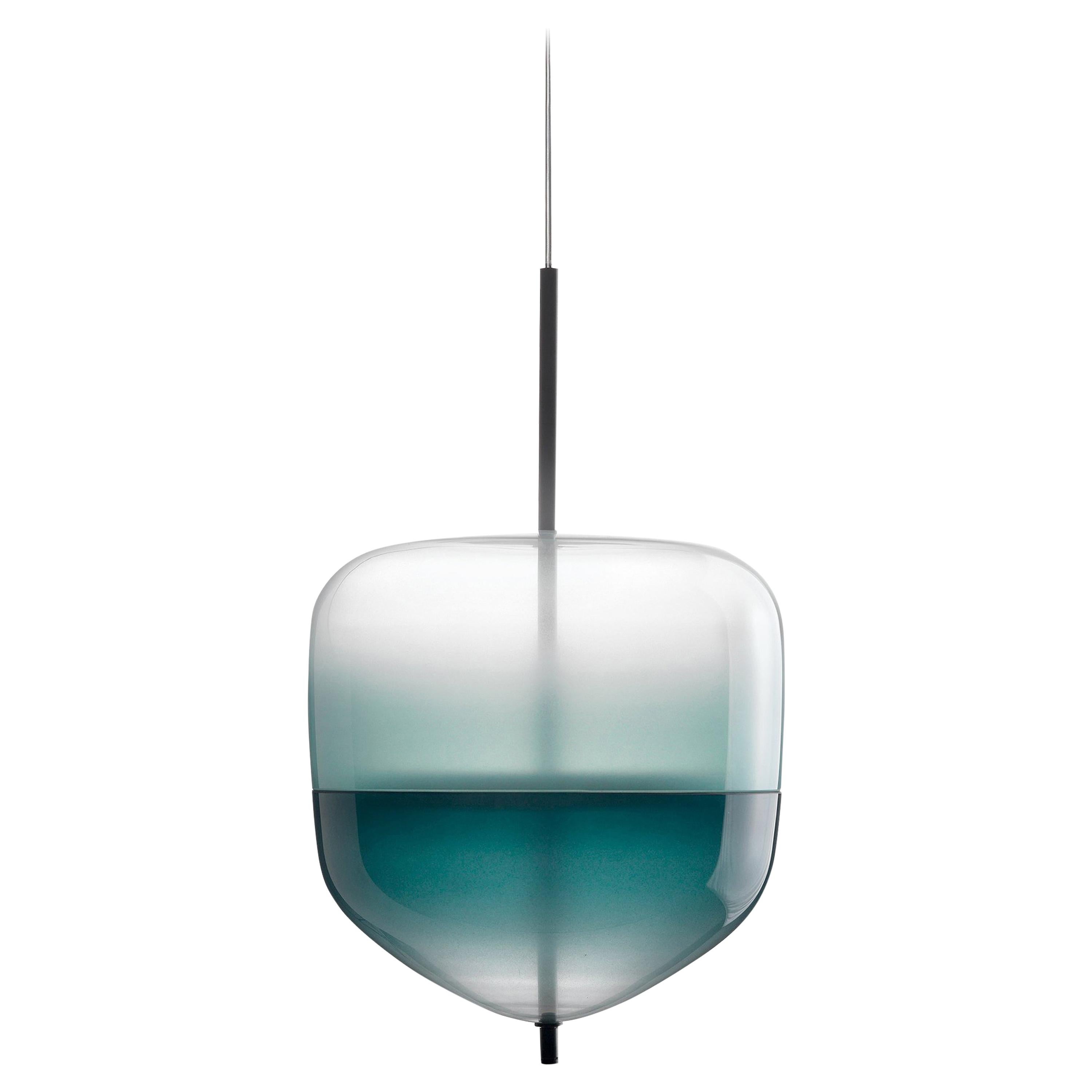 Flow[T] S4 de Nao Tamura - Lampe pendante en verre soufflé de Murano