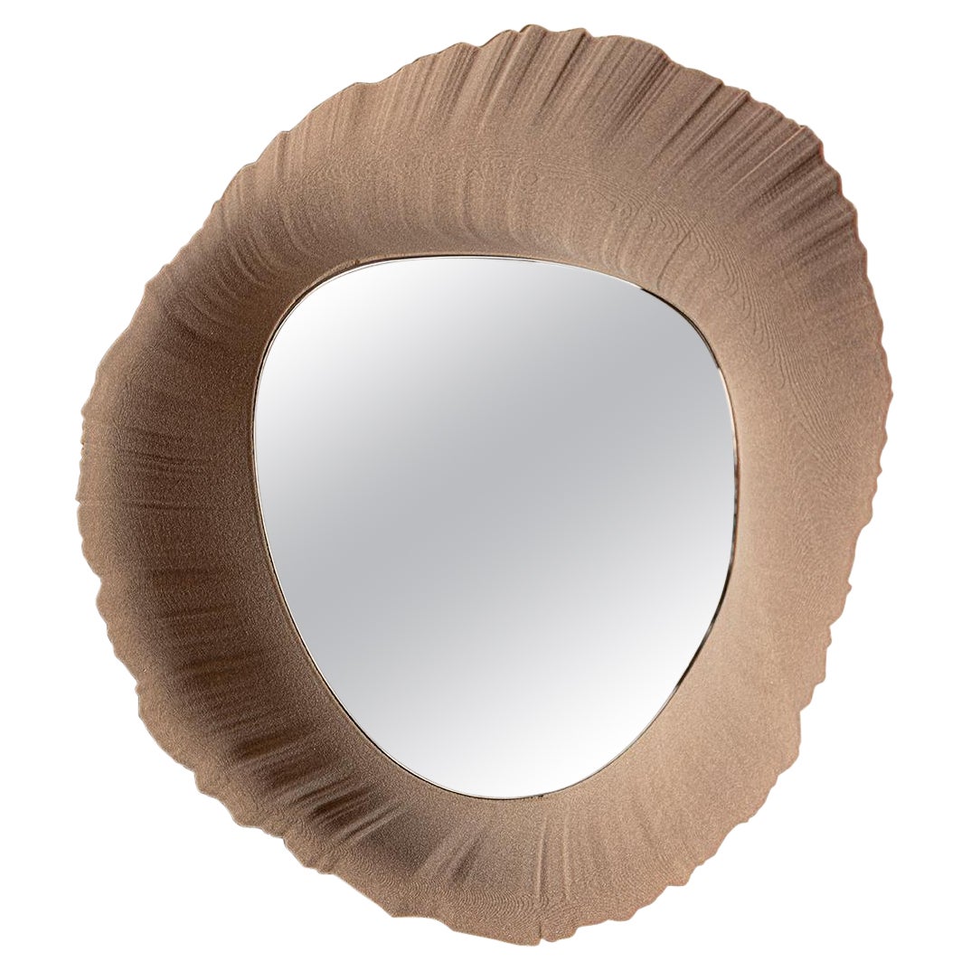 Flow Wandspiegel, Natursand - von Rive Roshan
