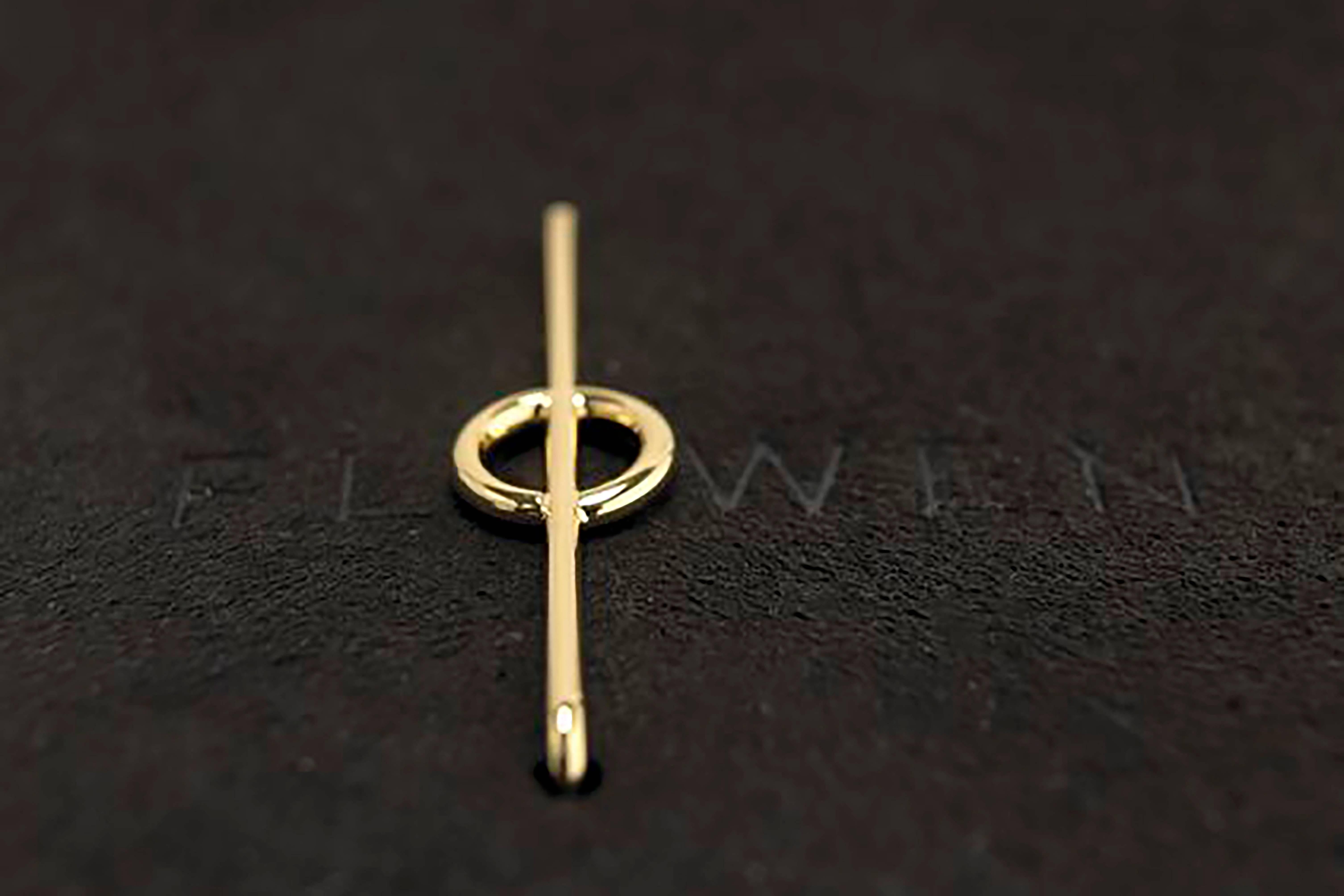 Contemporary FLOWEN Sterling Silver Aoda Studs and EarJackets in 18k Gold and Black Diamonds  For Sale