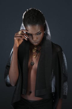 FLOWEN Sterling Silver Hexa XS Pendant Necklace in 18K gold