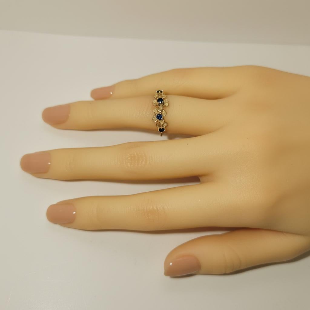 En vente :  Bague fleur en or 14k 8