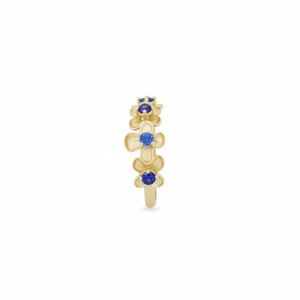 En vente :  Bague fleur en or 14k 4