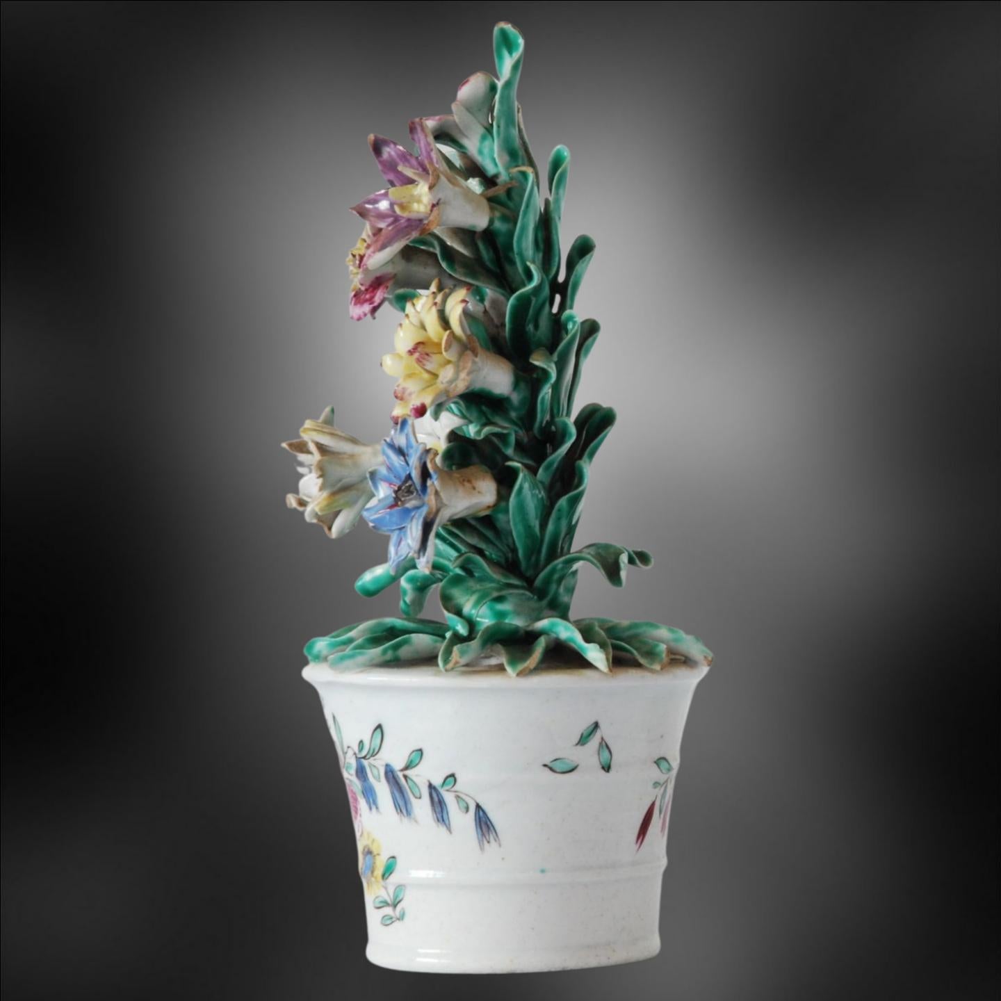 Neoclassical Flower Basket, Bow Porcelain Factory, circa 1755