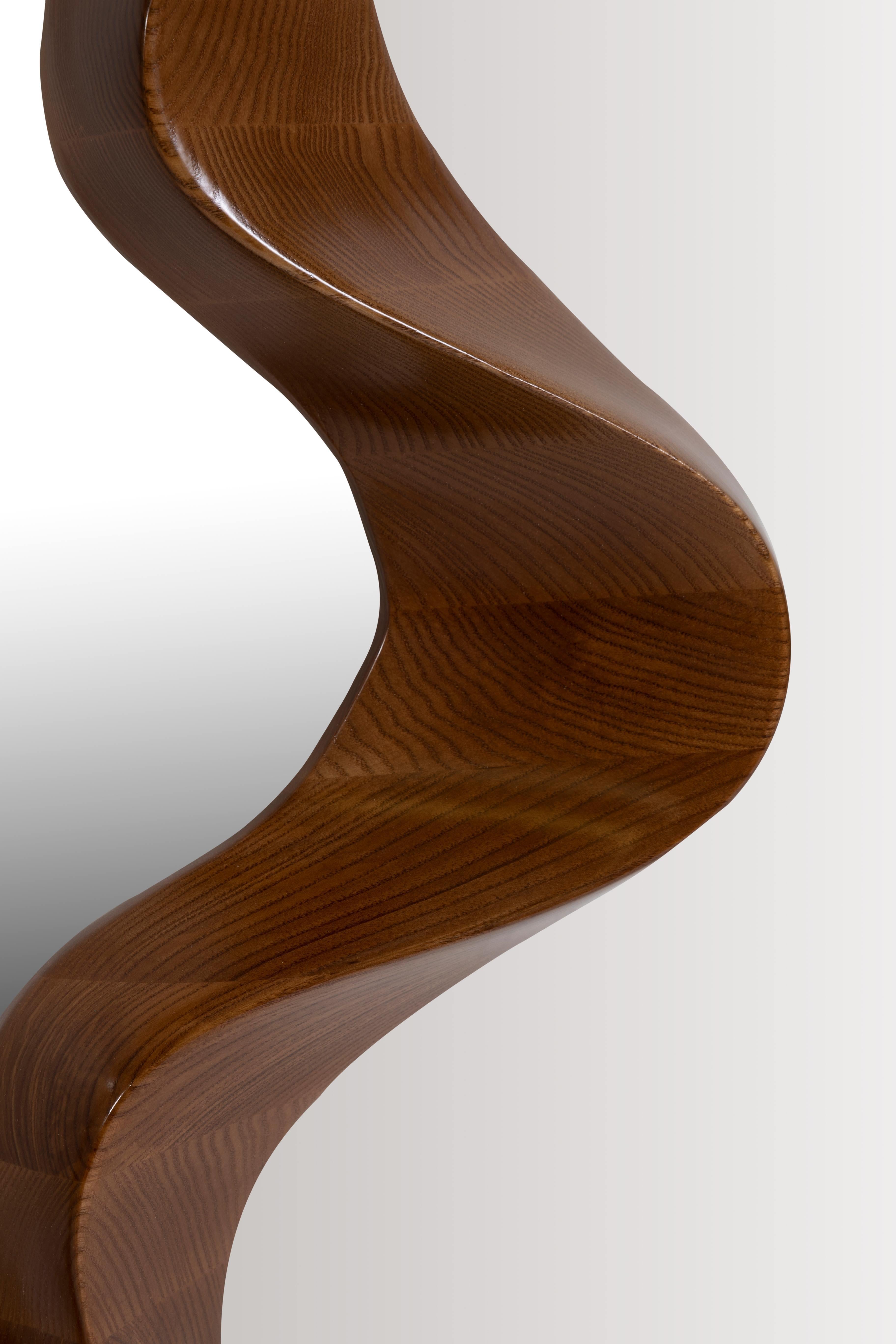 Moldave Miroir Flower Big Ash Wood en vente