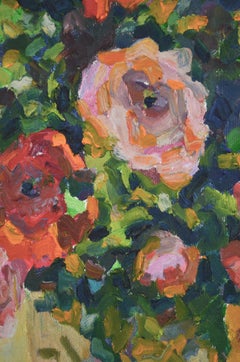 Flower bouquet, Oil on canvas, by Patrice Guiraud, 2019