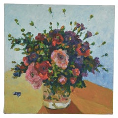 Flower bouquet, Oil on canvas, by Patrice Guiraud, 2019