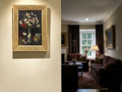 Flower Bouquet Oil on Canvas, Kereztes Margit