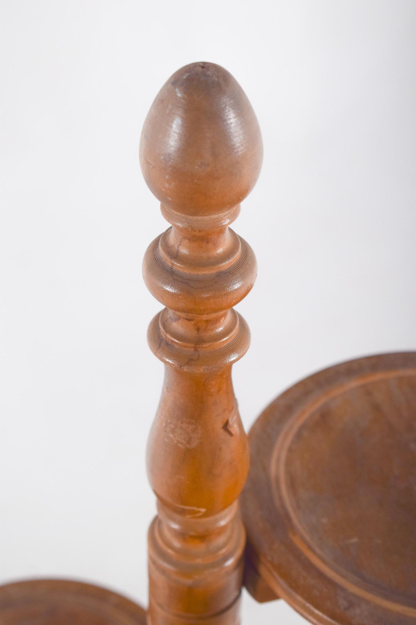 Flower Box with Circular Supports for Three Pots In Fair Condition For Sale In Lisboa, Lisboa