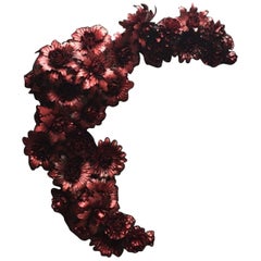 Flower Branch, Metallic Wall Sculpture by Yasemen Hussein 'Also Made Bespoke'