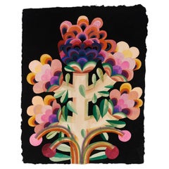 Flower by Caroline Rennequin 2021 Gouache on Handmade Indian Paper 