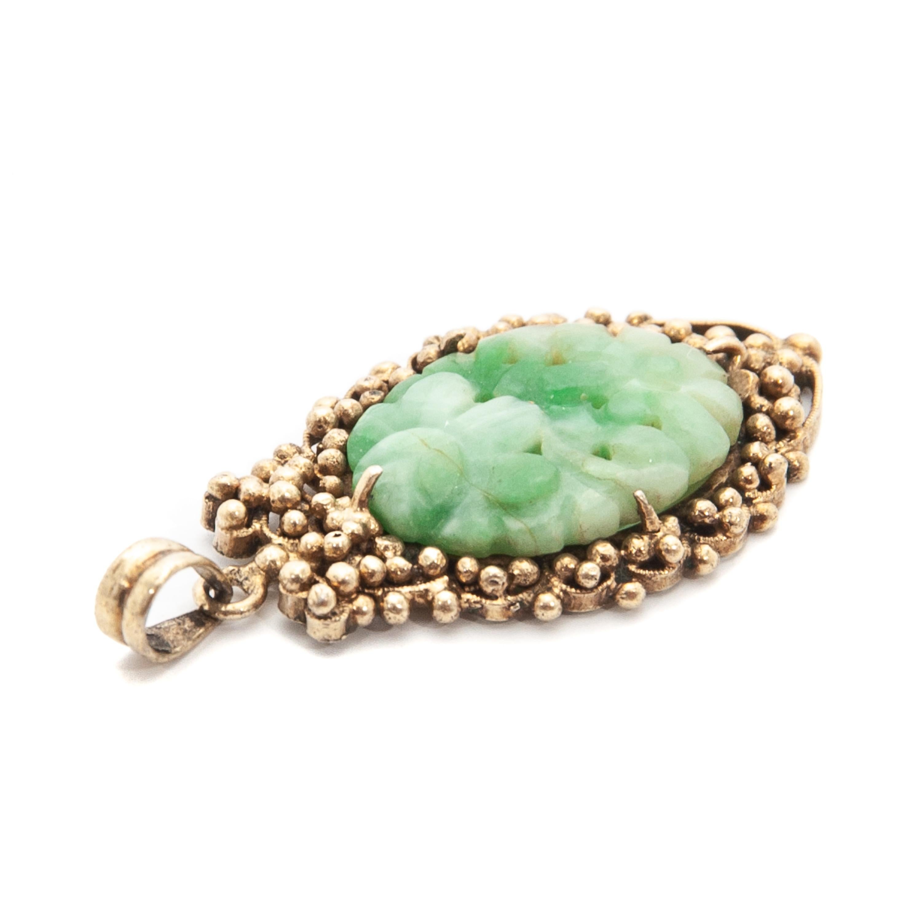 carved jade pendant