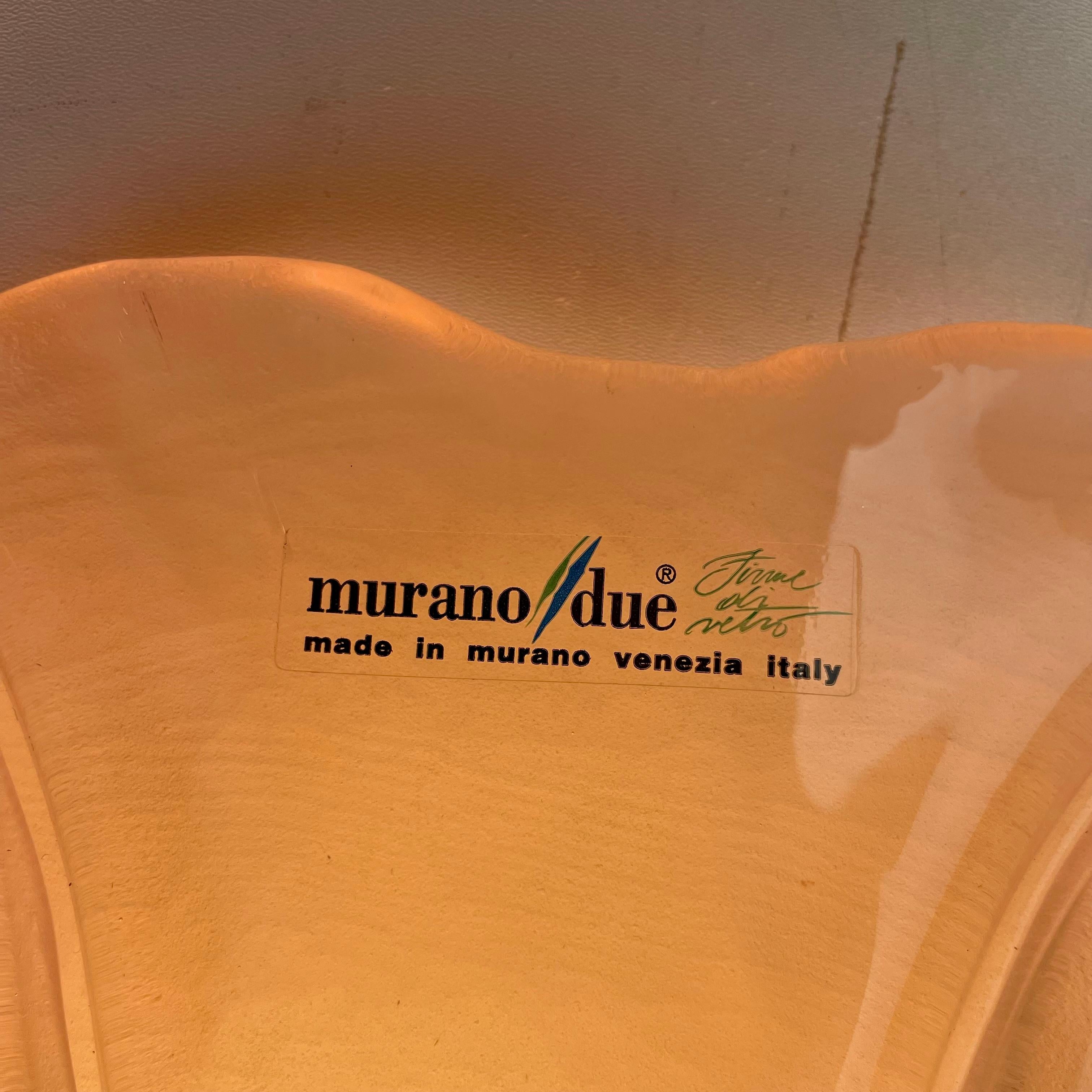 Fine XX secolo Lampada da soffitto a forma di fiore di Murano Due, anni '80 in vendita