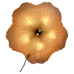 Lampada da soffitto a forma di fiore di Murano Due, anni '80