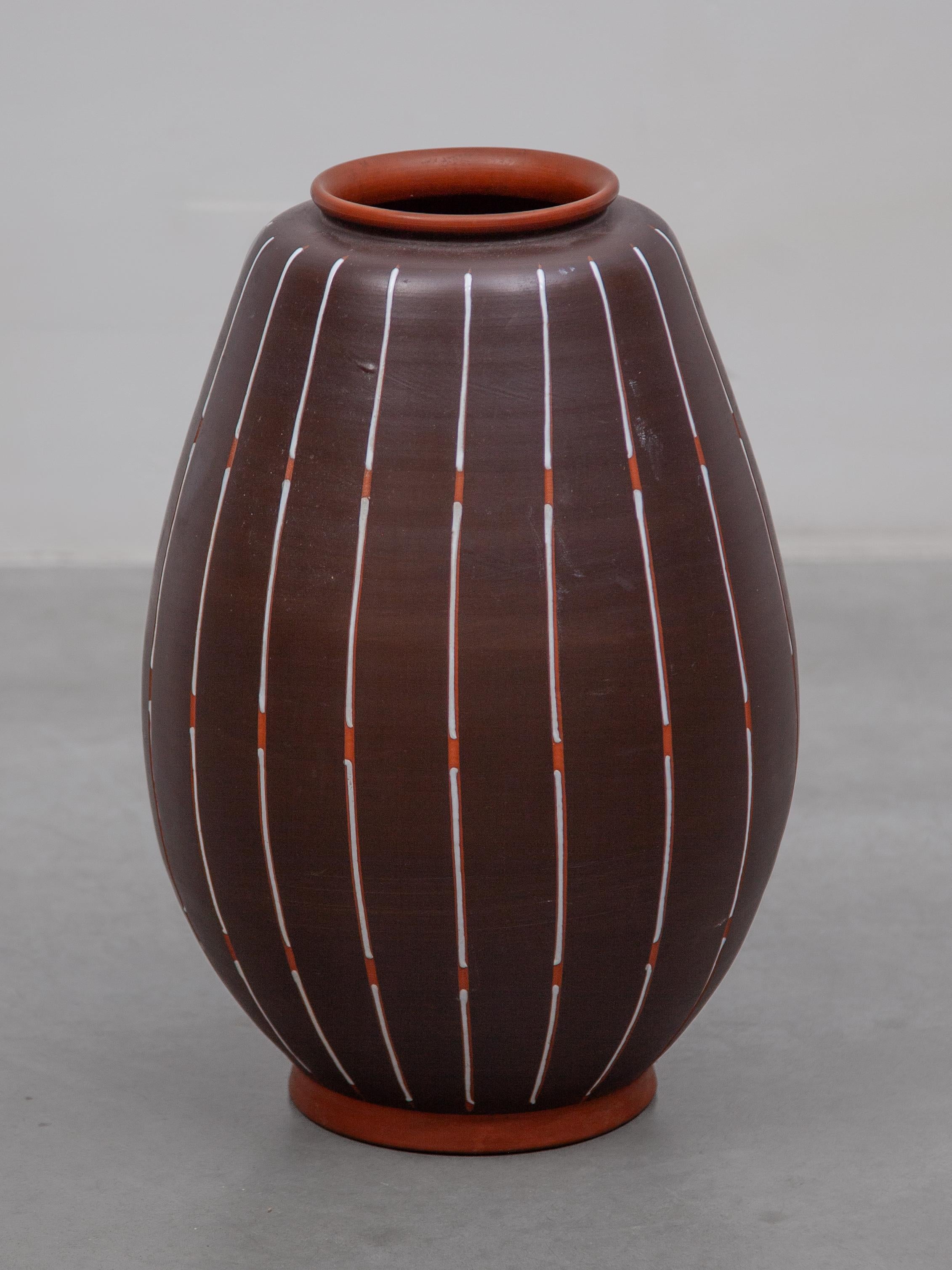 Blumenvase aus Keramik von ILKRA Ceramics, Deutschland 1960er Jahre (Moderne der Mitte des Jahrhunderts) im Angebot