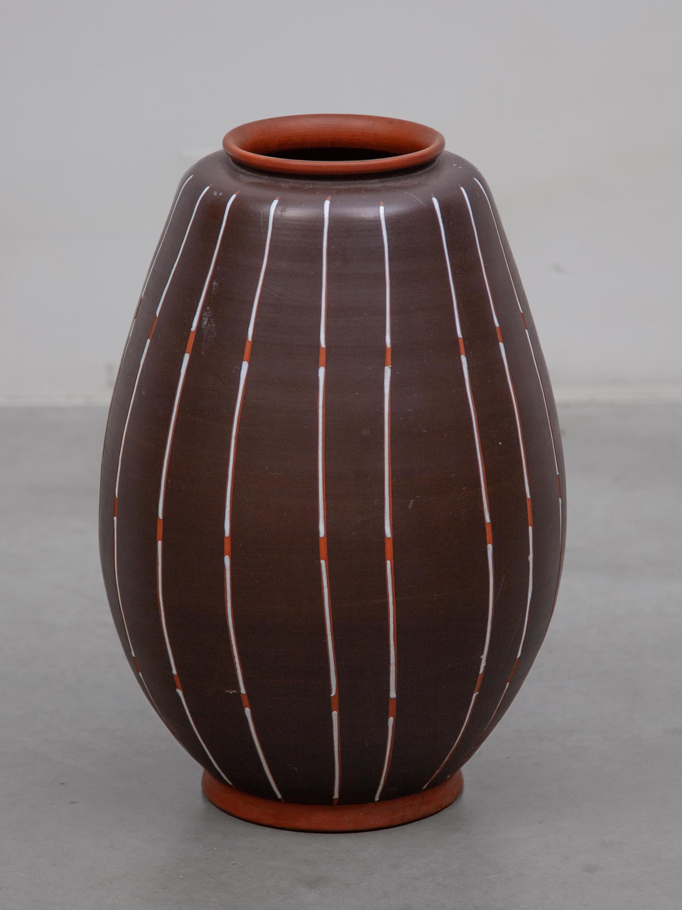 Blumenvase aus Keramik von ILKRA Ceramics, Deutschland 1960er Jahre (Glasiert) im Angebot