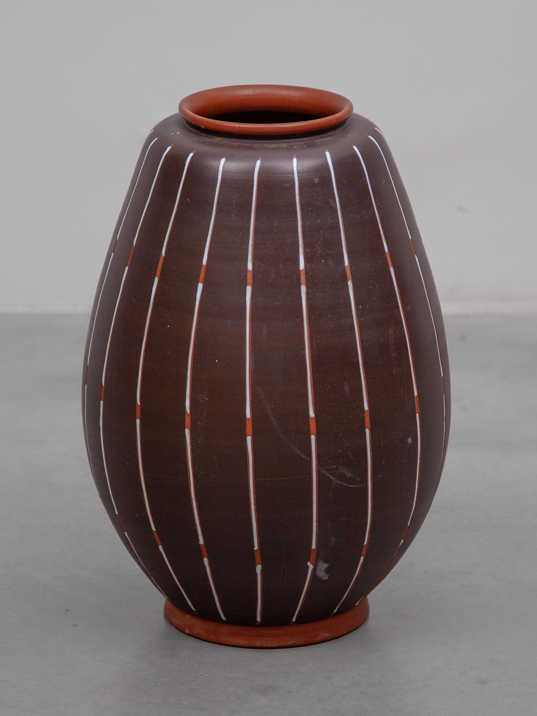 Blumenvase aus Keramik von ILKRA Ceramics, Deutschland 1960er Jahre (Mitte des 20. Jahrhunderts) im Angebot