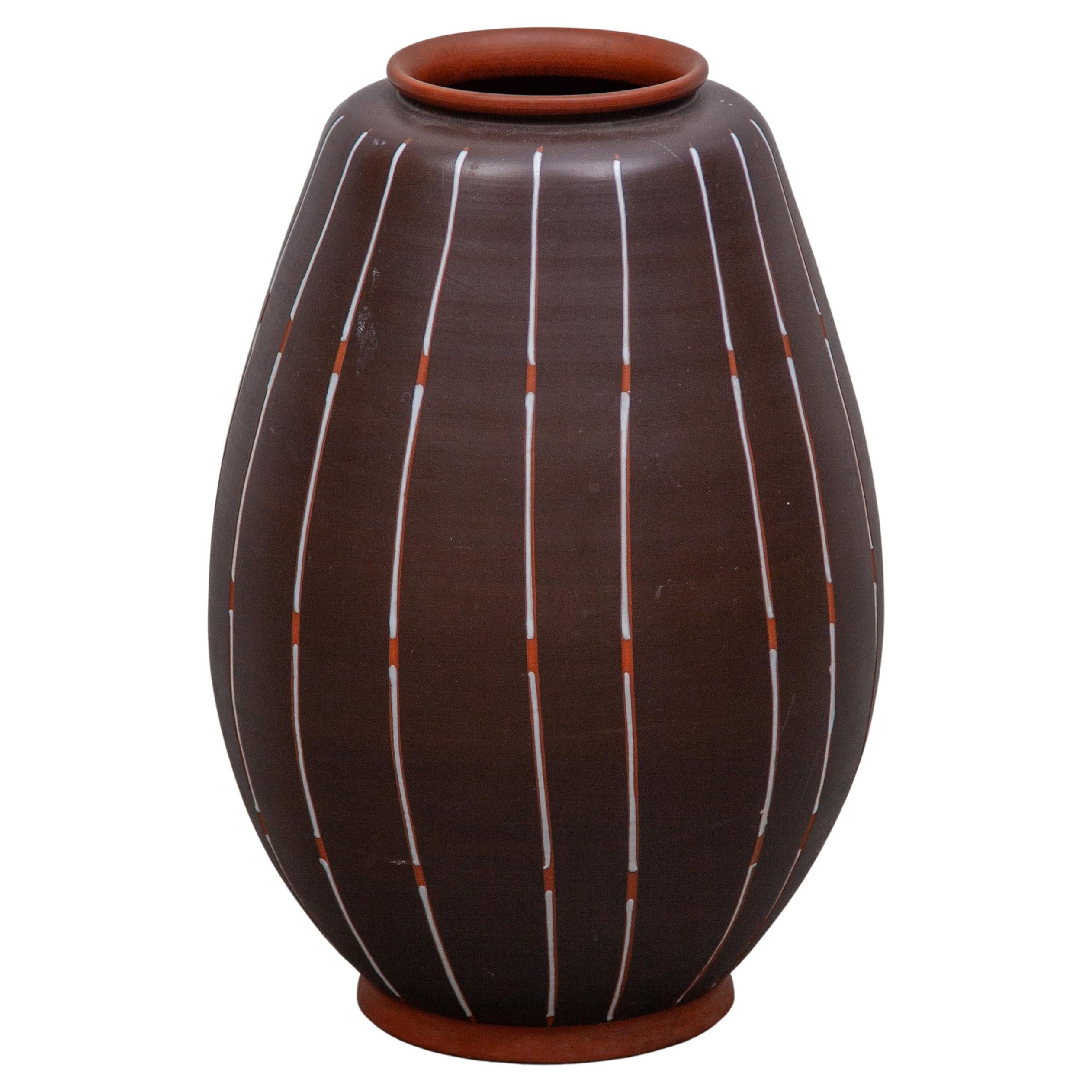 Flower Ceramic Vase by ILKRA Ceramics, Germany 1960s