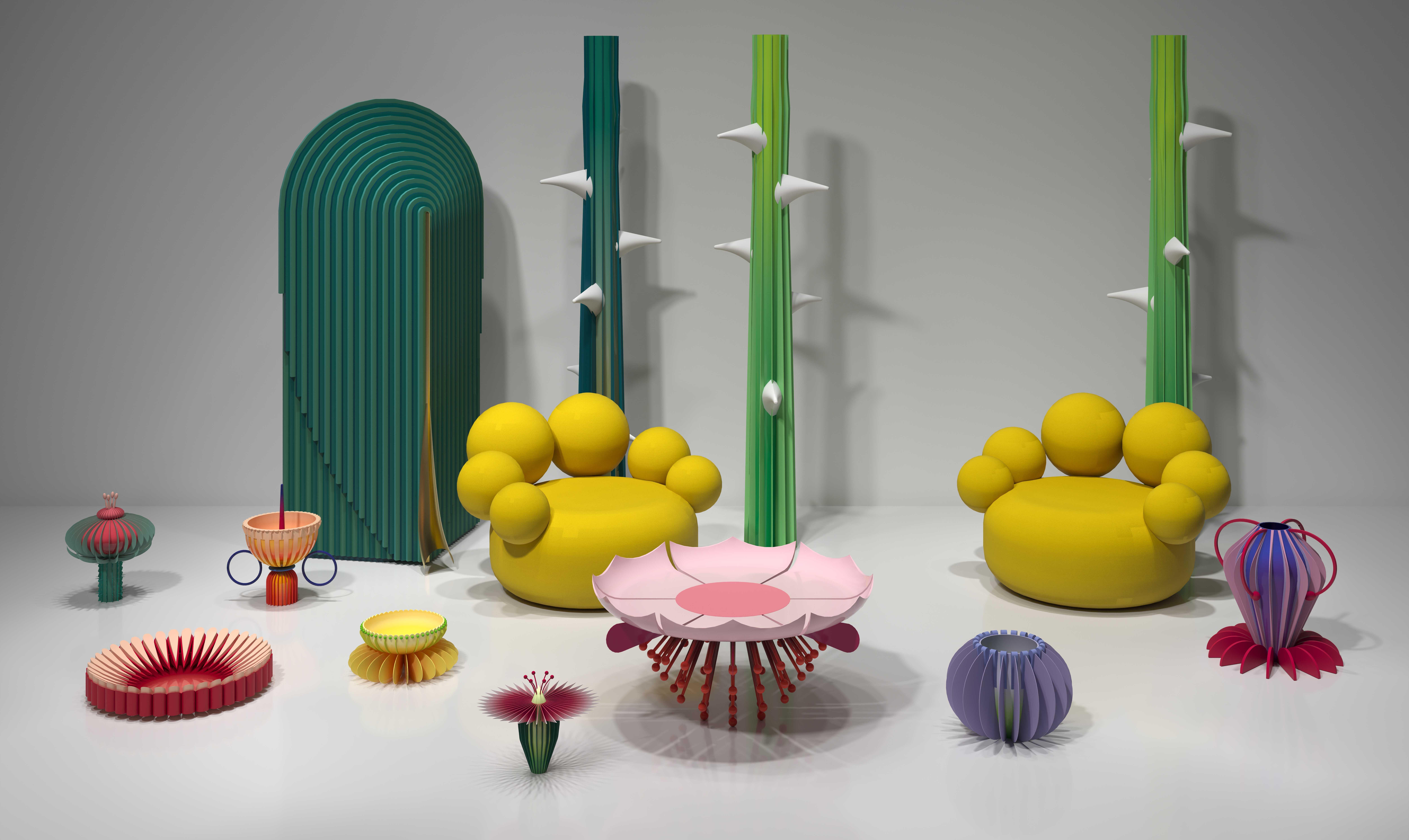 Contemporary Flower Chair For Sale
