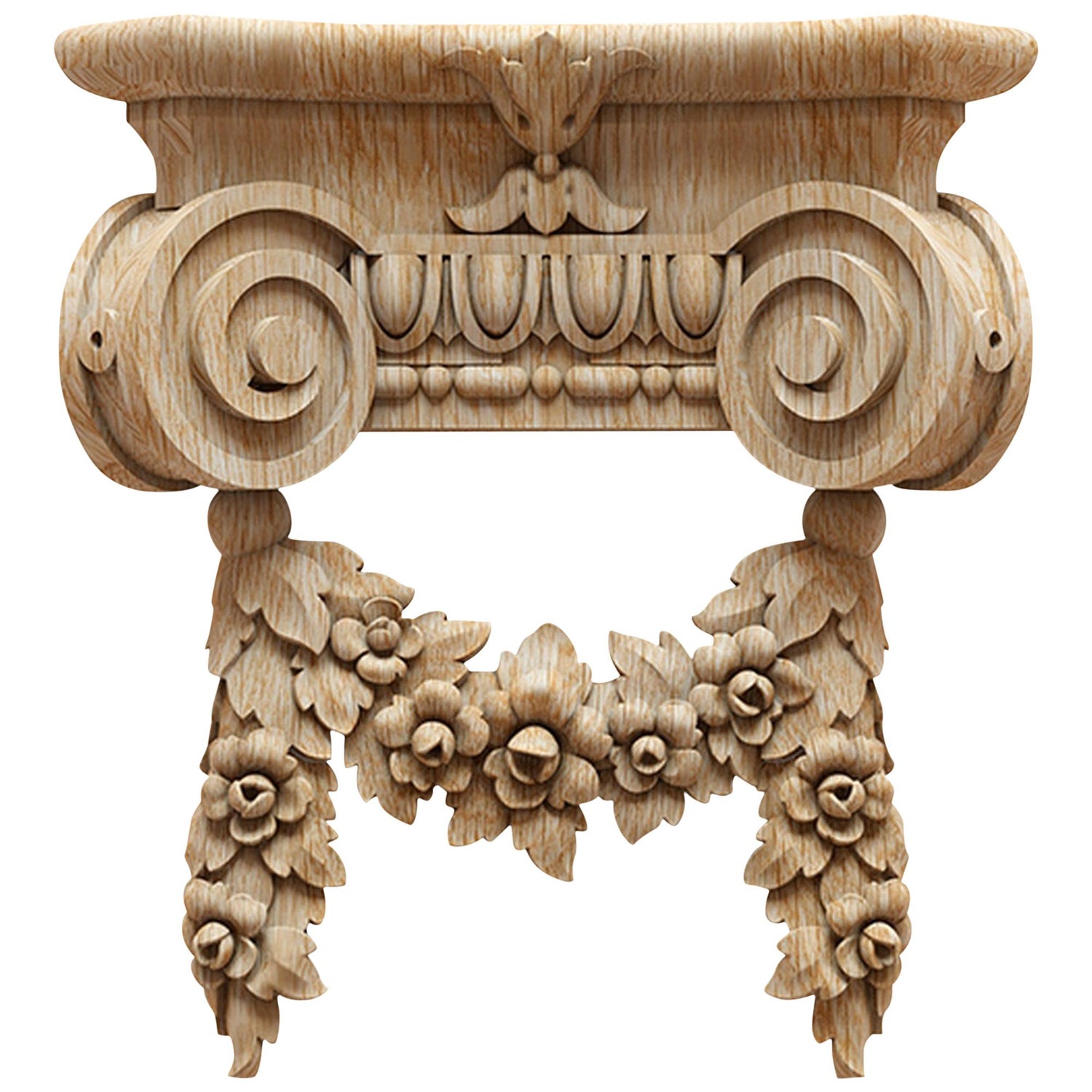 Ionic Flower Decorative Column Capital For Walls Doors Furniture Interior For Sale At 1stdibs